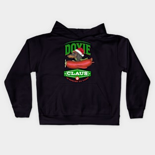 Doxie Claus Dachshund Kids Hoodie